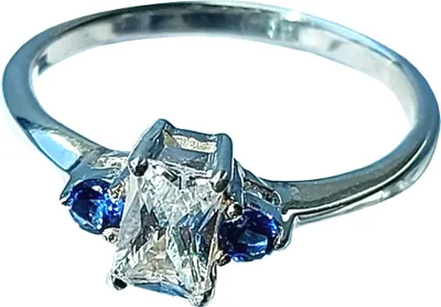 Produktbild von Silber-Ring mit Zirkonia Stein aus 925 er Sterling Silber, Gr. 19(60)