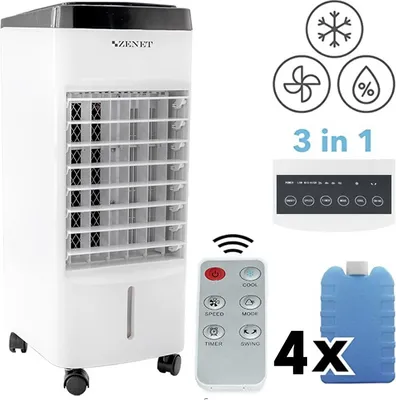 Produktbild von Mobilní klimatizace bez výfukové hadice. Zenet Zet-483 - výkonný vzduchový chladič