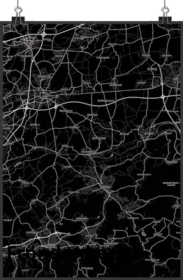 Produktbild von Mr. & Mrs. Panda Bild Fröndenberg DIN A3 - Geschenk, drucke, Plakat, wanddeko, kunstdruck poster, Stadt, Wandbild, Dorf Karte Landkarte Map Stadtplan