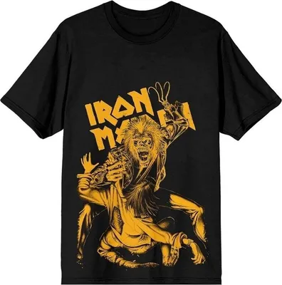Produktbild von Iron Maiden No Prayer Claw Jumbo Yellow Black S T-Shirt