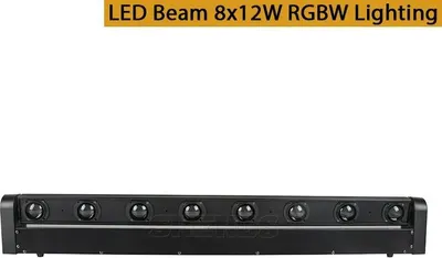 Produktbild von Bühnenscheinwerfer, LED-Strahl, vielseitige DMX-Steuerung, 1Stück 8x12W