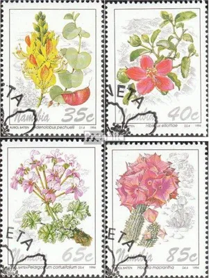 Produktbild von Briefmarken Namibia - Südwestafrika 1994 Mi 772-775 (kompl.Ausg.) gestempelt Blumen der Namibwüste