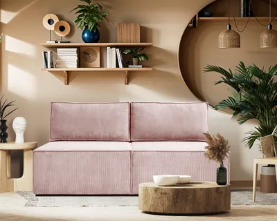 Zdjęcie produktu dla Sofa rozkłada z pojemnikiem na pościel COMPI Różowy