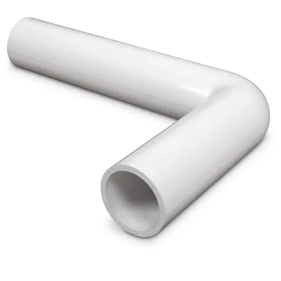 Produktbild von Rohrbogen D50 PVC weiss 245 x 158 mm