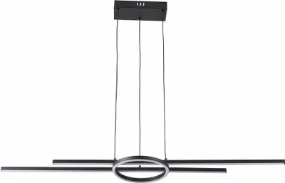 Zdjęcie produktu dla Lampa wisząca LED Xandra czarna 36W Neutralna biel 2880lm metal wym:120x100x20cm IP20 Reality