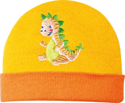 Produktbild von Heless 1135 Puppenkleidung Strickmütze Dino in Größe 28-35cm