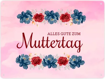 Produktbild von Alles Gute zum Muttertag Metallschild XXL