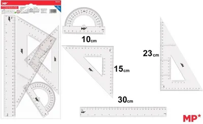 Obrázek produktu pro Geometrická sada transparentní