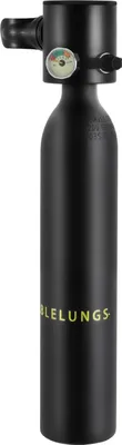 Immagine prodotto di Mini bombola subacquea - Serbatoio di aria per immersioni - Volume 0,5 L - Alta pressione 300 bar - 5-10 minuti di aria respirabile sott'acqua - Fonte di aria di emergenza per le immersioni - Colore nero