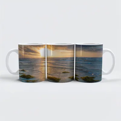 Produktbild von raxxa Premium-Tasse "Sonnenuntergang an der Ostsee"