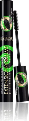 Produktbild von Eveline Cosmetics Verlängerungs- und Volumen-Mascara 4D Schwarz, 10 ml