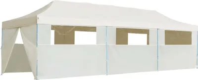 Immagine prodotto di Tenda Pieghevole Pop-Up con 8 Pareti Laterali 870x291x315 cm Crema
