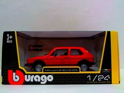 Produktbild von Bburago 18-21089 - Modellauto - VW Golf 1 GTI 1979 (rot, Maßstab 1:24)
