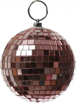 Produktbild von Spiegelkugel 10cm - Discokugel - Echtglas - 7x7mm Spiegel - kupfer