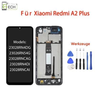 Produktbild von Für Xiaomi Redmi A2 / A2 Plus LCD Display mit Rahmen Touchscreen Bildschirm