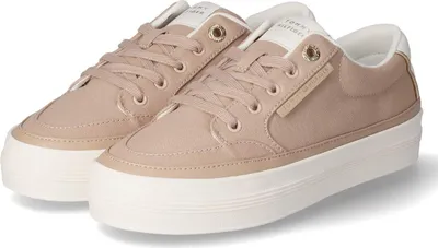 Produktbild von Tommy Hilfiger Damen Low Sneaker/ Schnürschuhe VULC Braun Textil  Größe: 41