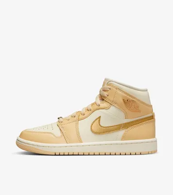 Zdjęcie produktu dla Nike Air Jordan 1 Mid SE Womens Sh - pale vanilla/metallic gold_coconut, Größe:11