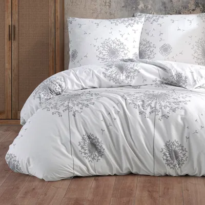 Produktbild von Bettwäsche Bettbezug 200x220 cm, Kopfkissenbezug 80x80 cm 3 teilig Deckenbezug Set aus 100% Baumwolle Renforce mit Reissverschluss - Buymax®