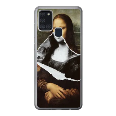 Produktbild von MuchoWow® Handyhülle Schutzhülle Hülle für Samsung Galaxy A21s Mona Lisa - Da Vinci - Kunst Silikon Softcase Handy Hülle - Hartschale