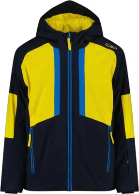 Produktbild von CMP Kinder Skijacke Clima-Protect aus Twill mit Kapuze gelb 164