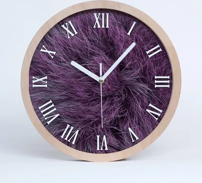 Produktbild von Holzuhr 30fi cm wanduhr - weiße Spitzen - różoweutro