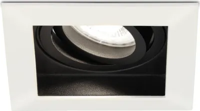 Produktbild von hoftronic LED Einbaustrahler 4W 6500K GU10 Weiß Eckig Schwenkbar IP20