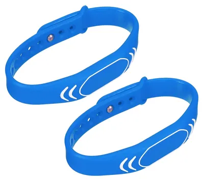 2 RFID-ID-Kartenschlüssel 125KHz TK4100, kontaktlos, blau