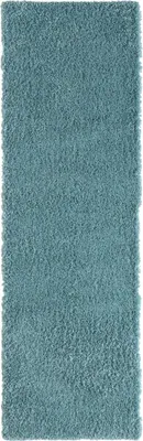 Image de Tapis de sol My Shaggy bleu clair, 80 x 250 cm