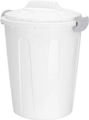Produktbild von Univerzálny Maxi odpadkový kôš s vekom 40 l - biely - plastový univerzálny odpadkový kôš Sud na dážď Odpadkový kôš