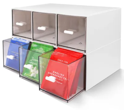 Produktbild von Elzusha – Set aus 2 Aufbewahrungsboxen für Teebeutel