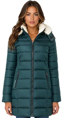 Imagen del producto de Geographical Norway. Parka para mujer, modelo CARENNE, color verde oscuro, talla 3XL (código: WZ5516F/GN-DARK GREEN)