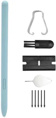Produktbild von Stylus-Stift - Tablet-Stift - Hohe Empfindlichkeit - Blau - Ersatzspitzen - Geeignet für Tab S6 Lite - 10,4 Zoll