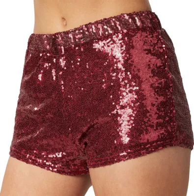 Produktbild von Pailletten-Shorts - bordeaux, XXL