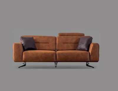 Zdjęcie produktu dla Zestaw sof Chesterfield sofa 431 osobowa sofa ze sztucznej skóry brązowa luksusowa