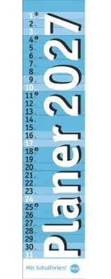 Produktbild von Kalender 2027 Langplaner, hellblau 11 X 49