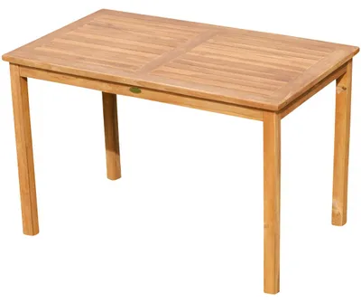 Produktbild von ALEOS. echt Teak Holztisch 120x70 cm Gartenmöbel Gartentisch Garten Tisch Holz sehr robust aus der Serie ALPEN