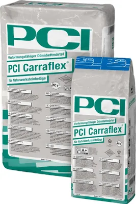 Produktbild von PCI Carraflex Fliesenkleber Natursteinkleber weiß 25 kg