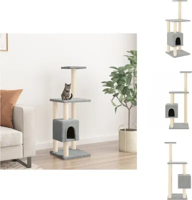 Obrázok produktu pre vidaXL Škrabací strom so sisalovými škrabadlami svetlosivý 104 cm - Škrabacie stromy