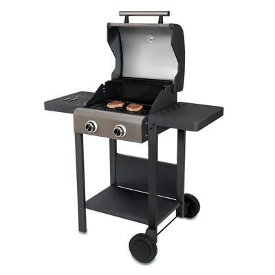 Produktbild von Unold Barbecue Grill-Wagen Buddy 58595 – Elektrischer Outdoor BBQ Grill 2.600 W, 45x40 cm Grillfläche, Gusseisen-Roste, Edelstahl-Heizelemente