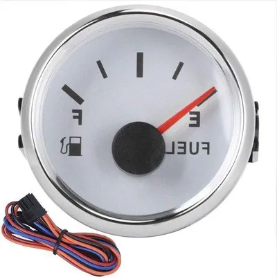 Immagine prodotto di Indicatore livello serbatoio 52 mm 0-190 Ω bianco argento olio