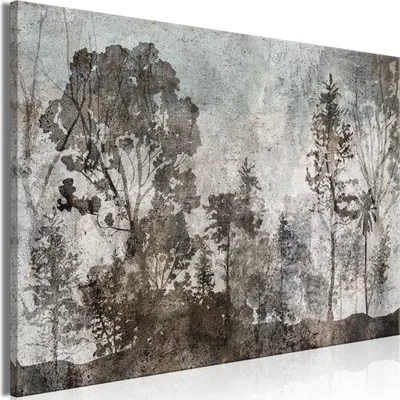 Produktbild von Vlies Leinwandbild - Symbiosis With Nature (1 Part) Wide 30x20 cm Blätter b-C-0822-b-a