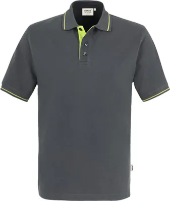 Produktbild von HAKRO Poloshirt Casual Herren #803 Gr. L anthrazit/kiwi