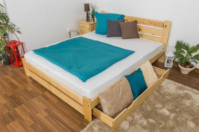 Produktbild von Bett 160 x 200 cm Kiefer massiv Natur