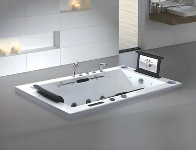 Zdjęcie produktu dla Wanna z hydromasażem Wanna z hydromasażem Wanna z masażem Wanna z hydromasażem 190x115 cm