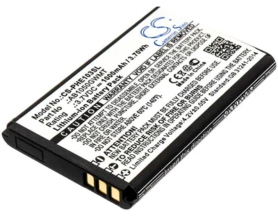 Immagine prodotto di TECHTEK Batteria compatibile con [Philips] E103, E106, Xenium E103, Xenium E106, Xenium E255 sostituisce AB1050GWMT
