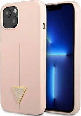Obrázek produktu pro Guess Silicone Triangle Logo - pouzdro pro iPhone 13 (černé)