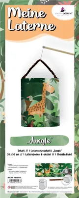 Produktbild von MarpaJansen Laternen Set 20x50 cm Dekoration Garten Terrasse Beleuchtung Jungle