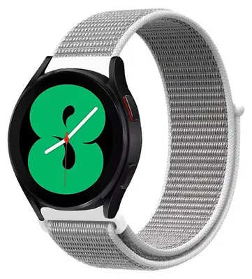 Produktbild von By Qubix Sport Loop Nylonarmband - Grau - passend für Samsung Galaxy Watch 3 - 45 mm