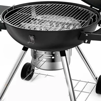 Productafbeelding van Rond BBQ Rooster RVS 43 cm - Grillrooster voor Barbecue, Kamperen en Picknick