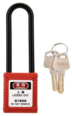 Immagine prodotto di Solidchoice - Lucchetto di sicurezza: Isolamento di alta qualità, antiscivolo, resistente alla corrosione. Informazioni sul sistema di gestione dei lucchetti. Realizzato in nylon resistente